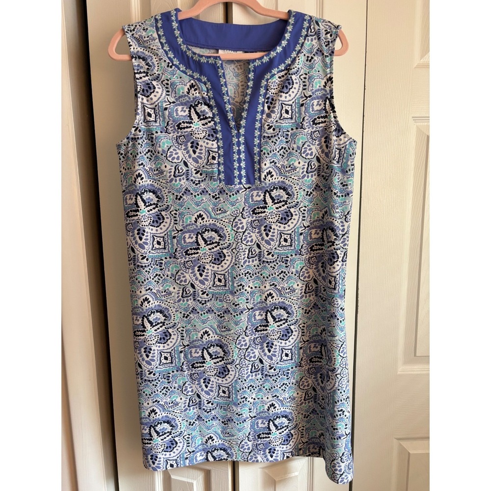Cabana Life x Talbots UPF 50 Byron Bay Floral Embroidered Tunic Cover-Up Large - Picture 4 of 9